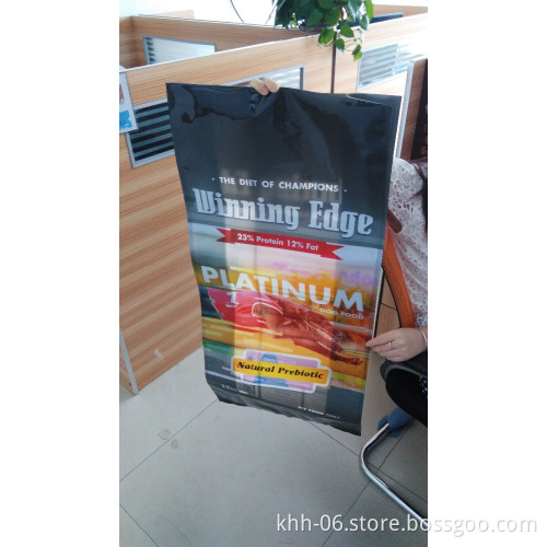 Custom printing four side seal side gusset 20kg dog food bags